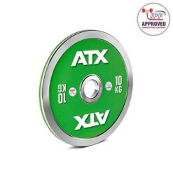 ATX® Calibrated Steel Powerlifting Plates - IPF Approved -Fitness Equipment Store ATX Steel Calibrated Powerlifting Weight Plates IPF Approved 10kg