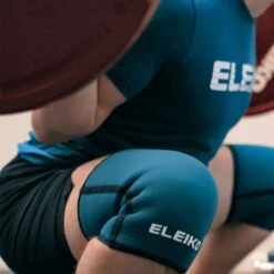 Eleiko Powerlifting Knee Sleeves 7 Mm - Strong Blue -Fitness Equipment Store Eleiko PL Knee Sleeves Pair 7mm Lifestyle