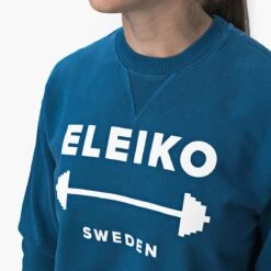 Eleiko Sweatshirt 1957 Collection - Blue - Unisex 10 Eleiko Sweatshirt 1957 Collection - Blue - Unisex -Fitness Equipment Store Eleiko Sweatshirt 1957 Collection Blue 4