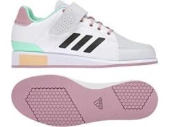 Adidas Power Perfect 3 Tokyo Weightlifting Shoes - Cloud White/Core Black/Solar Yellow -Fitness Equipment Store GX2896
