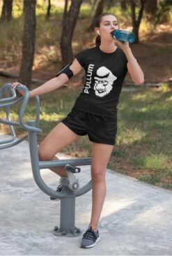 Pullum T-Shirt With Gorilla Silhouette - Black -Fitness Equipment Store Pullum Tshirt 23