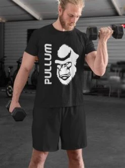 Pullum T-Shirt With Gorilla Silhouette - Black -Fitness Equipment Store Pullum Tshirt 23 3