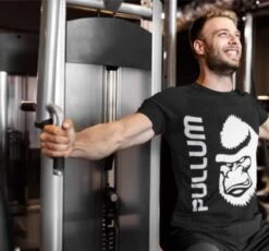 Pullum T-Shirt With Gorilla Silhouette - Black -Fitness Equipment Store Pullum Tshirt 23 7