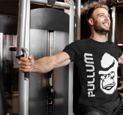 Pullum T-Shirt With Gorilla Silhouette - Indigo Blue 10 Pullum T-Shirt With Gorilla Silhouette - Indigo Blue - Image 8