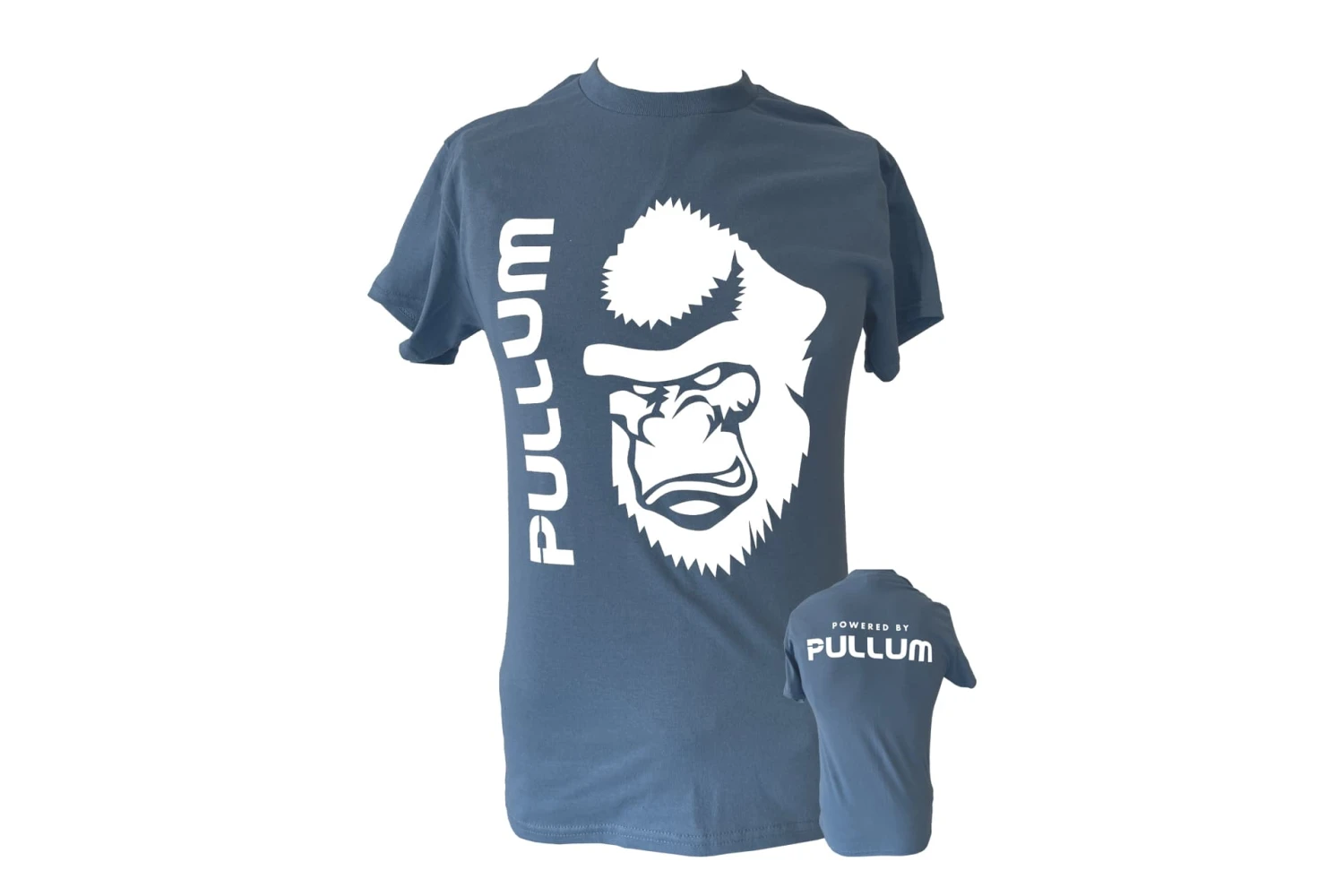 Pullum T-Shirt With Gorilla Silhouette - Indigo Blue 3 Pullum T-Shirt With Gorilla Silhouette - Indigo Blue