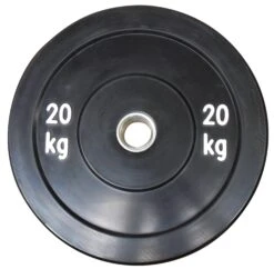 Black Bumper Training Discs -Fitness Equipment Store Pullum Bumper Disc 20kg