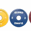 ELEIKO IWF WEIGHTLIFTING RUBBER COATED COMPETITION DISCS - Old Logo Clearance