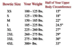 Donnie Thompson's Casual Bowtie By Spud Inc. 8 Donnie Thompson's Casual Bowtie By Spud Inc. -Fitness Equipment Store bowtiesizechart2