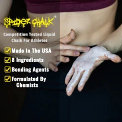 Spider Chalk™ Liquid Chalk 8oz (200+ Applications) 11 Spider Chalk™ Liquid Chalk 8oz (200+ Applications) -Fitness Equipment Store spider chalk liquid white hands b21a17e5 5ac9 478a b1e3 9f3408b4c26f